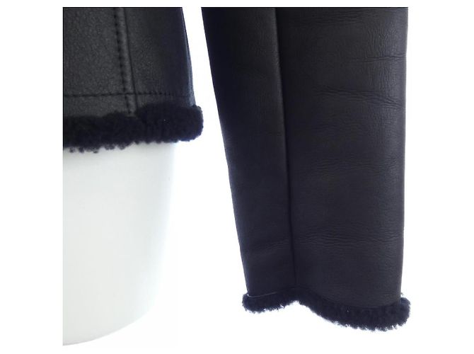 Hermès Chaqueta de shearling Hermes Negro - vista 6