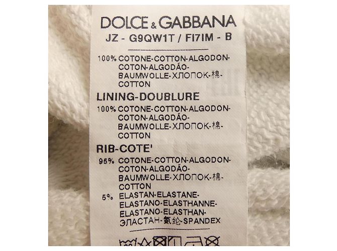 Dolce & Gabbana Dolce&Gabbana G9QW1T Hoodie Weiß - Ansicht 3