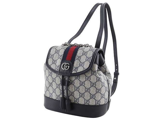 Zaino 2way Gucci Ophidia GG Supreme Grigio - vista 2