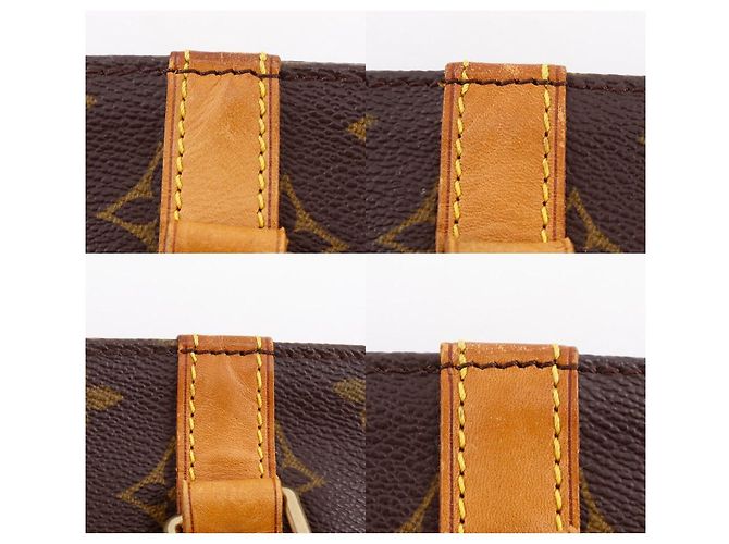 Louis Vuitton Sac Shopping Monogram Tote Bag Marrone - vista 12