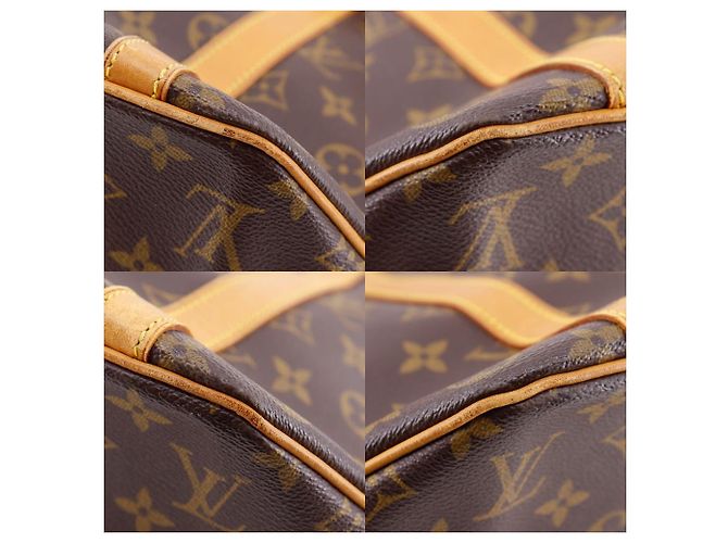 Louis Vuitton Sac Shopping Monogram Tote Bag Marrone - vista 4