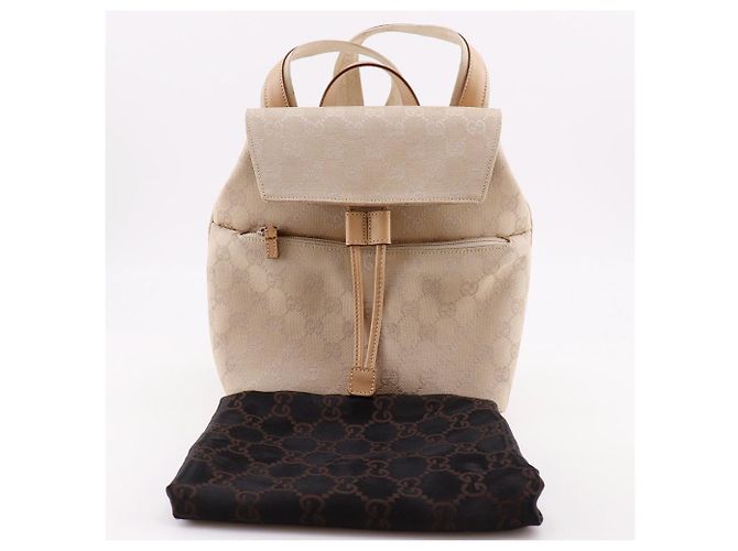 Gucci GG Canvas 2way Rucksack Beige - Ansicht 17
