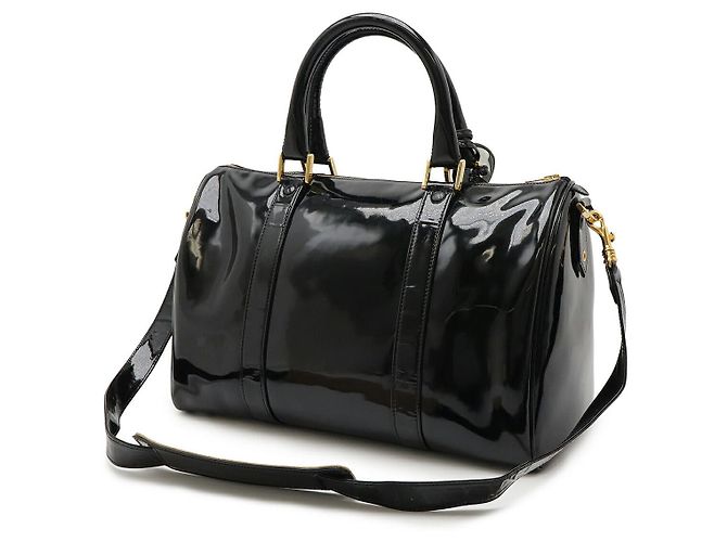 Timeless Borsa Boston 2way in vernice Chanel Nero - vista 2