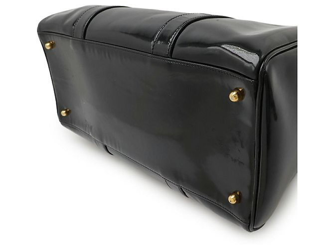 Timeless Borsa Boston 2way in vernice Chanel Nero - vista 3