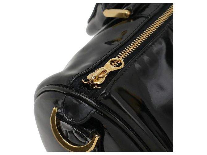 Timeless Borsa Boston 2way in vernice Chanel Nero - vista 4
