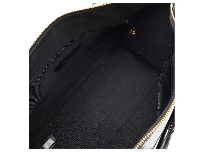 Timeless Borsa Boston 2way in vernice Chanel Nero - vista 7