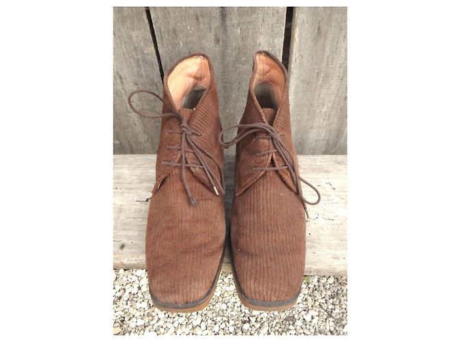 Autre Marque Botines Nuxart Barcelona de Nubuck Marrón Talla 38 - vista 3