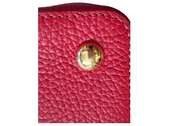 Louis Vuitton Capucines Borsa in Pelle Taurillon Rossa Rosso - vista 7
