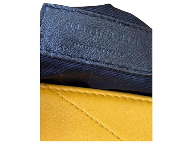 Saint Laurent Borsa a Tracolla in Pelle Gialla Giallo - vista 2