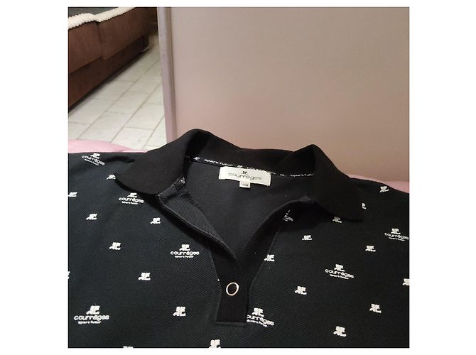 Courreges Courrèges Logo Polo-Kleid - Schwarz - Ansicht 6