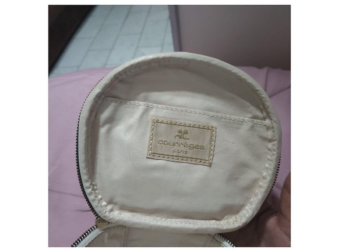 Courreges Courrèges Piccola Trousse da Toilette a Righe Bianco Blu - vista 3