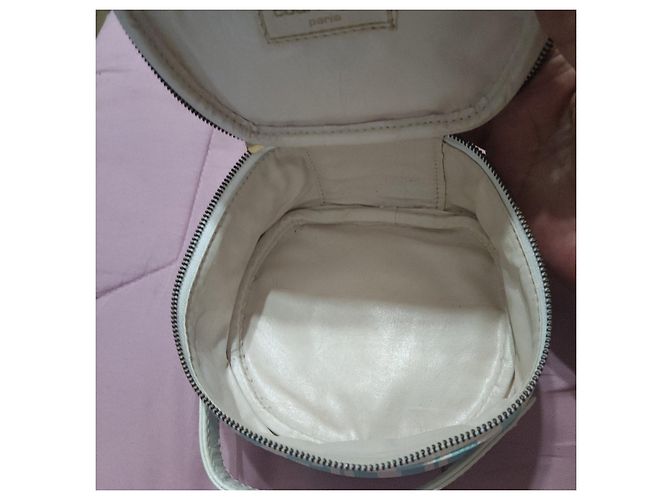 Courreges Courrèges Piccola Trousse da Toilette a Righe Bianco Blu - vista 4