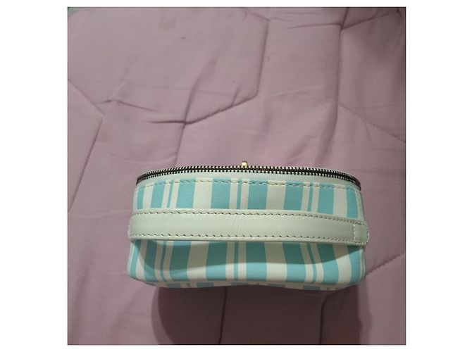 Courreges Courrèges Piccola Trousse da Toilette a Righe Bianco Blu - vista 6