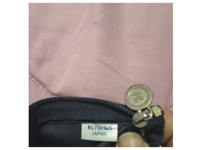 Courreges Courrèges Paris Pochette in tela blu navy - vista 3