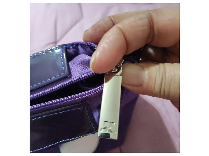 Courreges Courrèges Borsa Tote Viola con Cuori Porpora - vista 4