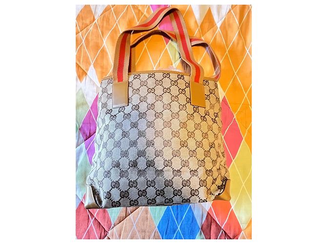 Gucci Eclipse Tom Ford Monogram Tote Bag Braun Beige - Ansicht 12