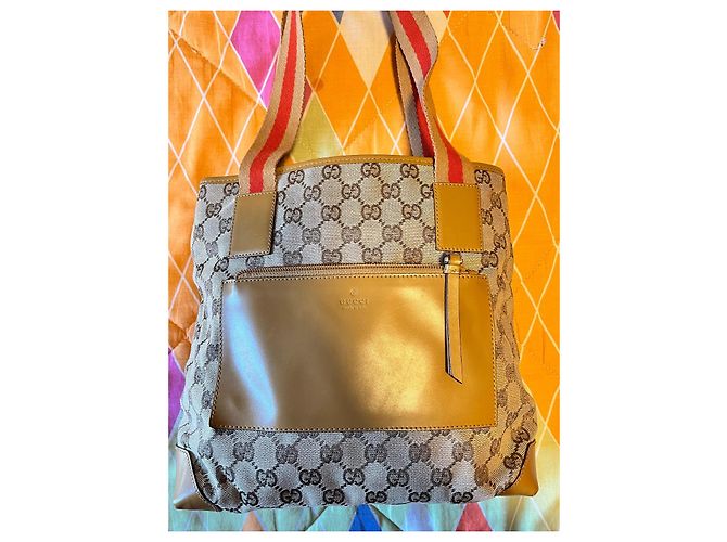 Gucci Eclipse Tom Ford Monogram Tote Bag Braun Beige - Ansicht 2