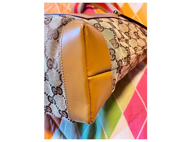 Gucci Eclipse Tom Ford Monogram Tote Bag Braun Beige - Ansicht 5