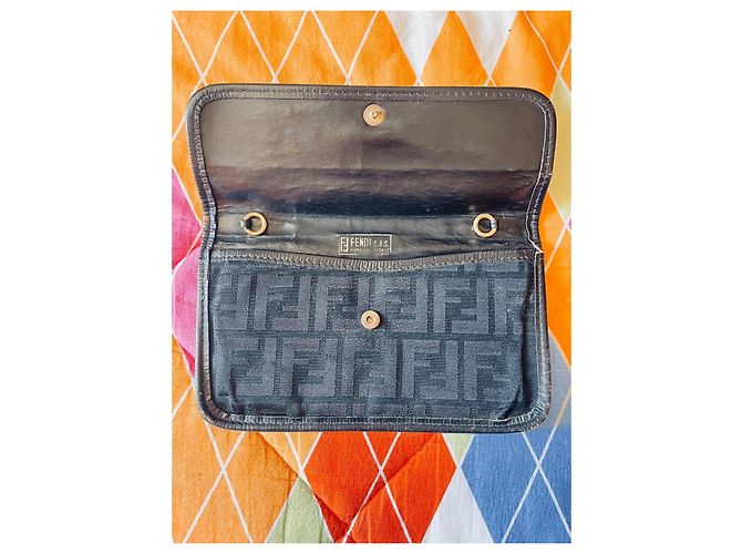 Fendi Zucca FF Monogram Wallet Black - view 10