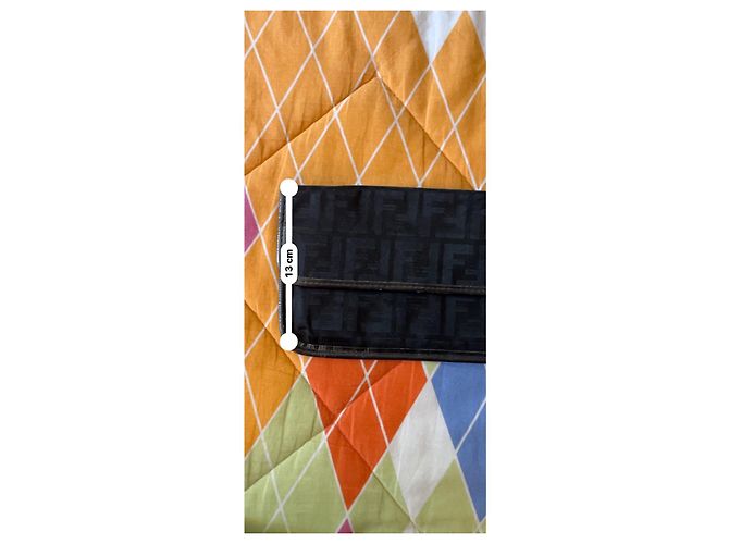 Fendi Zucca FF Monogram Wallet Black - view 14