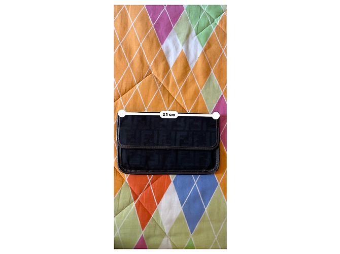 Fendi Zucca FF Monogram Wallet Black - view 15