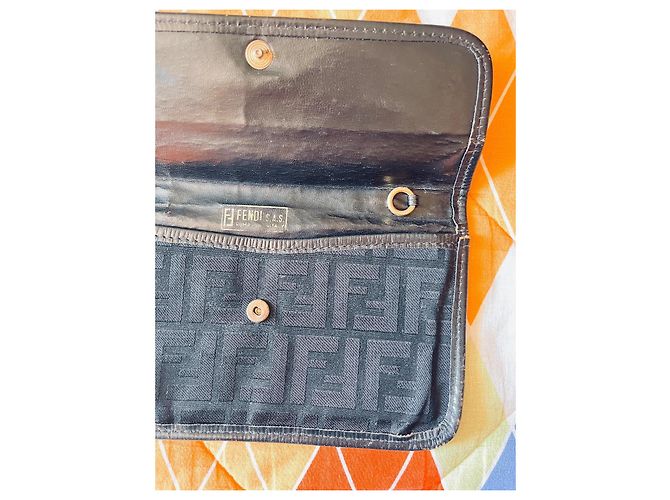 Fendi Zucca FF Monogram Wallet Black - view 8