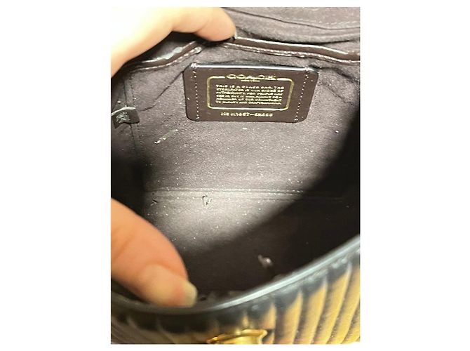 Coach Parker gesteppte Ledertasche Schwarz - Ansicht 10