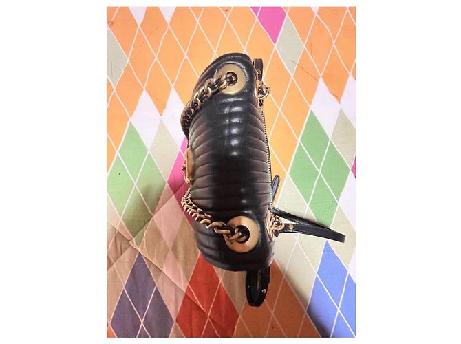 Coach Parker gesteppte Ledertasche Schwarz - Ansicht 15