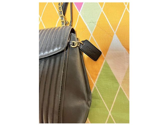Coach Parker gesteppte Ledertasche Schwarz - Ansicht 7