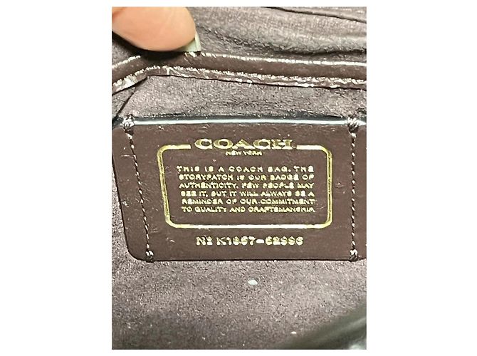 Coach Parker gesteppte Ledertasche Schwarz - Ansicht 9