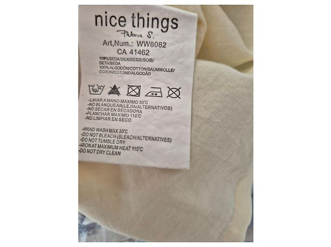 Autre Marque Vestido de seda estampado Nice Things by Paloma S. Beige - vista 6