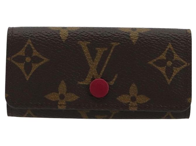 LOUIS VUITTON Monogram Multicles 4 Key Case Fuchsia M62631 Auth 181113V Fucsia Monograma - vista 13