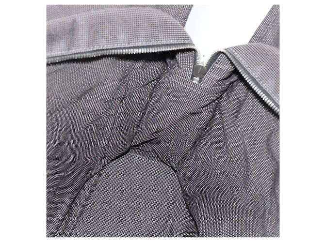 Hermès HERMES Her Line MM Handtasche Canvas Grau Silber Authentisch 181392 Braun - Ansicht 18