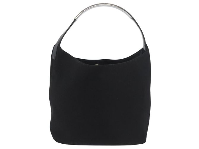 Borsa a tracolla GUCCI Tela Nero Argento 001 3298 Auth 181270 - vista 13