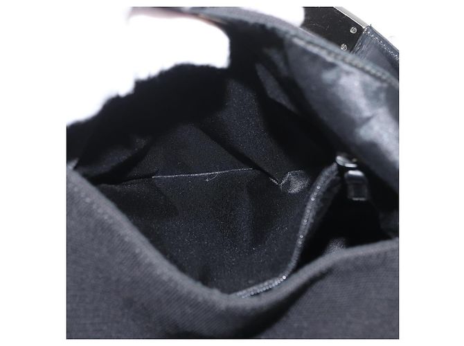 Borsa a tracolla GUCCI Tela Nero Argento 001 3298 Auth 181270 - vista 22