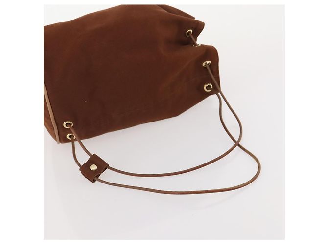 Hermès Borsa a Spalla HERMES Canvas 3 Set Gray Brown Auth BA12673 Marrone - vista 20