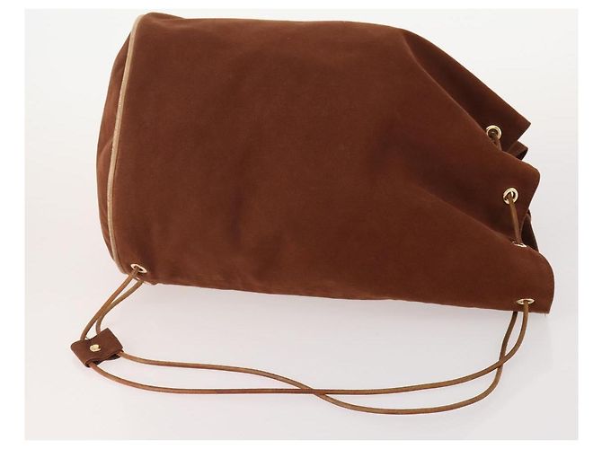 Hermès Borsa a Spalla HERMES Canvas 3 Set Gray Brown Auth BA12673 Marrone - vista 4