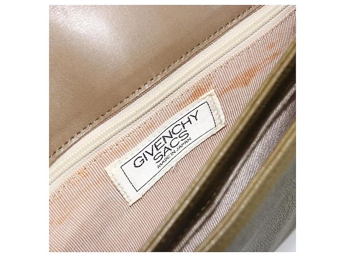 Borsa a Spalla GIVENCHY in Pelle Verde e Oro Auth 180485 D'oro - vista 10