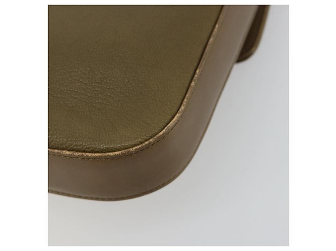 Borsa a Spalla GIVENCHY in Pelle Verde e Oro Auth 180485 D'oro - vista 15