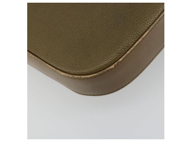 Borsa a Spalla GIVENCHY in Pelle Verde e Oro Auth 180485 D'oro - vista 16