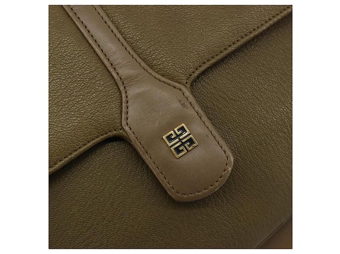 Borsa a Spalla GIVENCHY in Pelle Verde e Oro Auth 180485 D'oro - vista 17