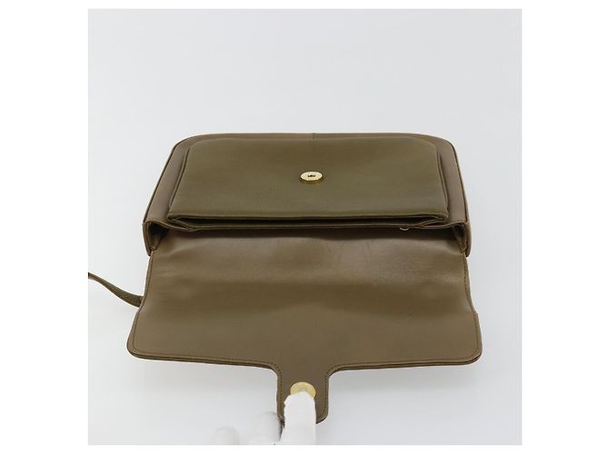 Borsa a Spalla GIVENCHY in Pelle Verde e Oro Auth 180485 D'oro - vista 18
