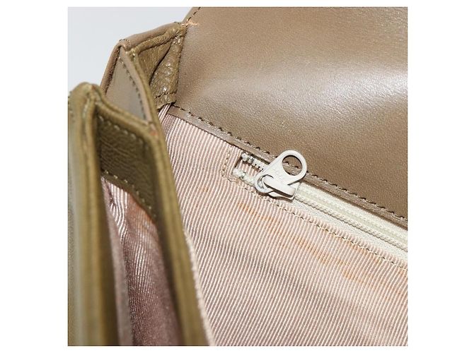 Borsa a Spalla GIVENCHY in Pelle Verde e Oro Auth 180485 D'oro - vista 21