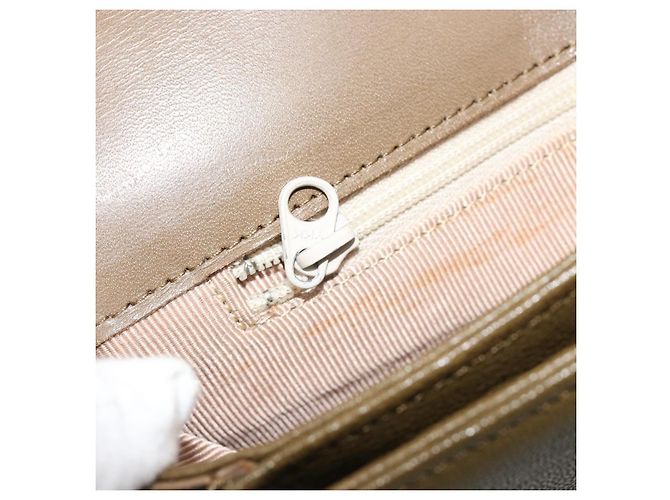 Borsa a Spalla GIVENCHY in Pelle Verde e Oro Auth 180485 D'oro - vista 22