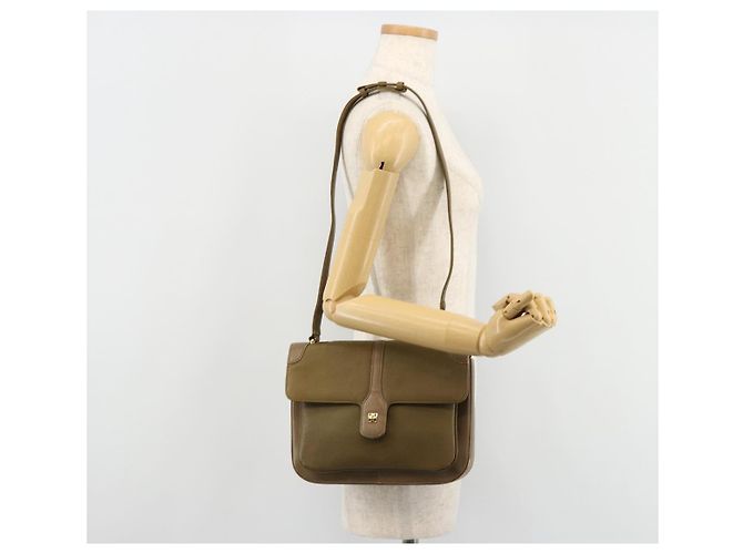 Borsa a Spalla GIVENCHY in Pelle Verde e Oro Auth 180485 D'oro - vista 26