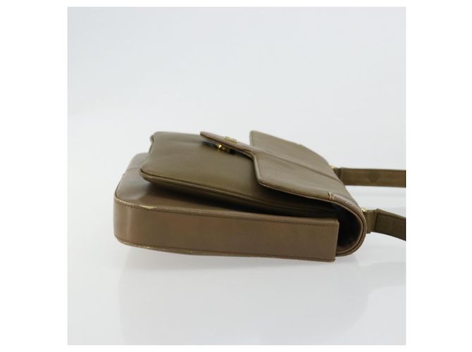 Borsa a Spalla GIVENCHY in Pelle Verde e Oro Auth 180485 D'oro - vista 3