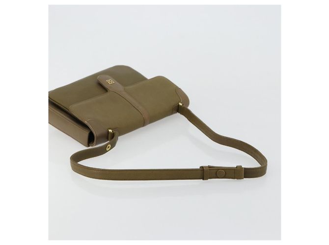 Borsa a Spalla GIVENCHY in Pelle Verde e Oro Auth 180485 D'oro - vista 7