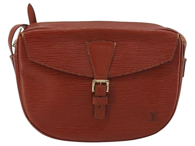 LOUIS VUITTON Epi Jeune Fille MM Borsa a Spalla Marrone M52153 LV Auth BA12827 - vista 13