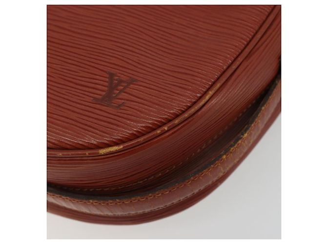 LOUIS VUITTON Epi Jeune Fille MM Borsa a Spalla Marrone M52153 LV Auth BA12827 - vista 14