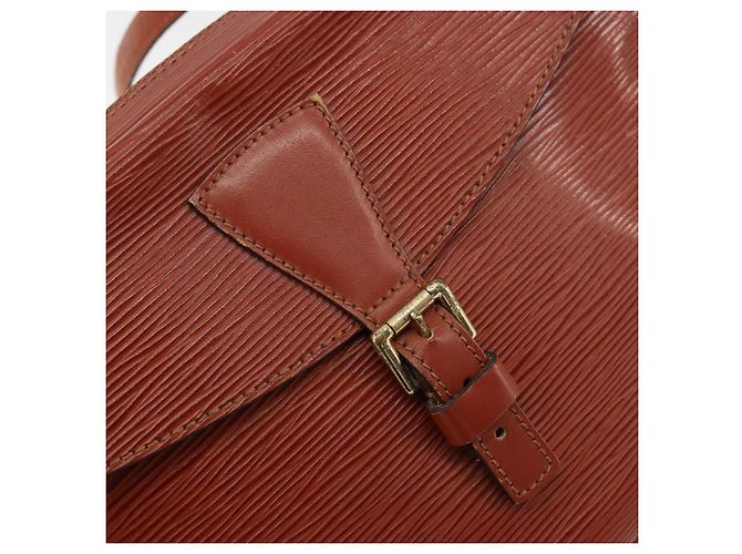 LOUIS VUITTON Epi Jeune Fille MM Borsa a Spalla Marrone M52153 LV Auth BA12827 - vista 18